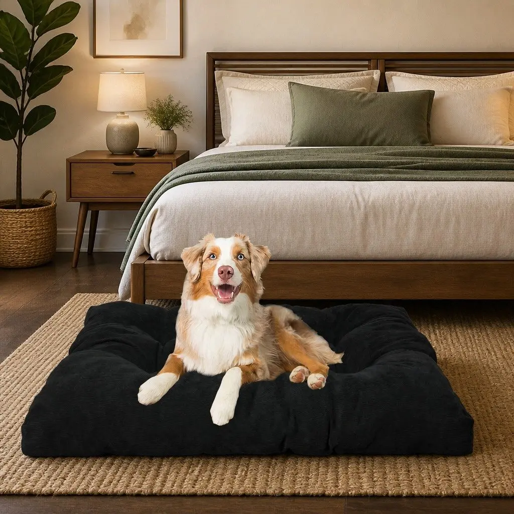 Pet Cushion for Dogs and Cats Large Dark Grey