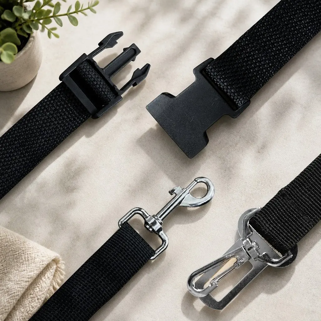 Dog Car Booster Seat Belt Pet Backrest Waterproof Travel Carrier Bed Grey