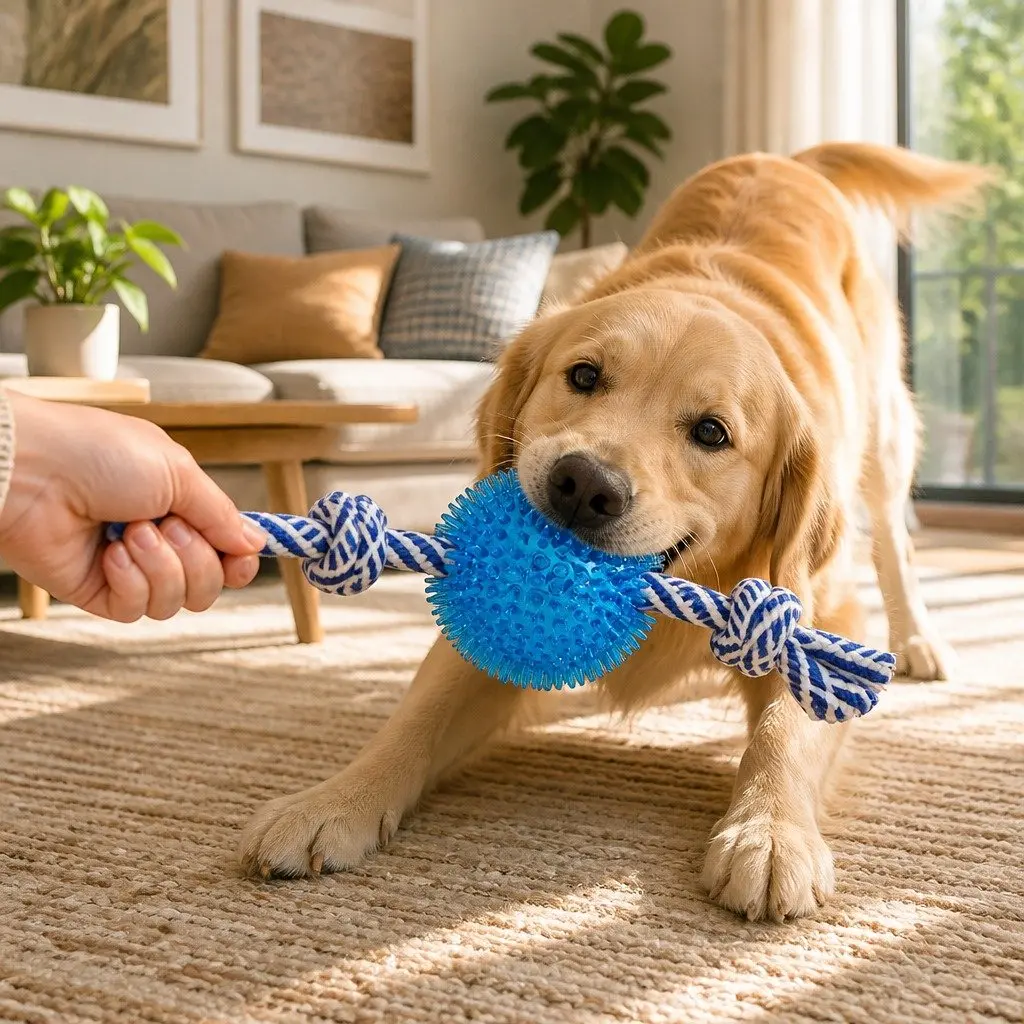 Dog Chew Toys Set Squeaky Puppy Pet Toys Snake Rope Frisbee Play Toys