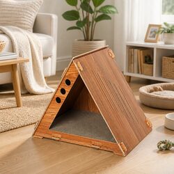Cat Scratching Board Cardboard Corrugated Lounger Bed Furniture Protection Post