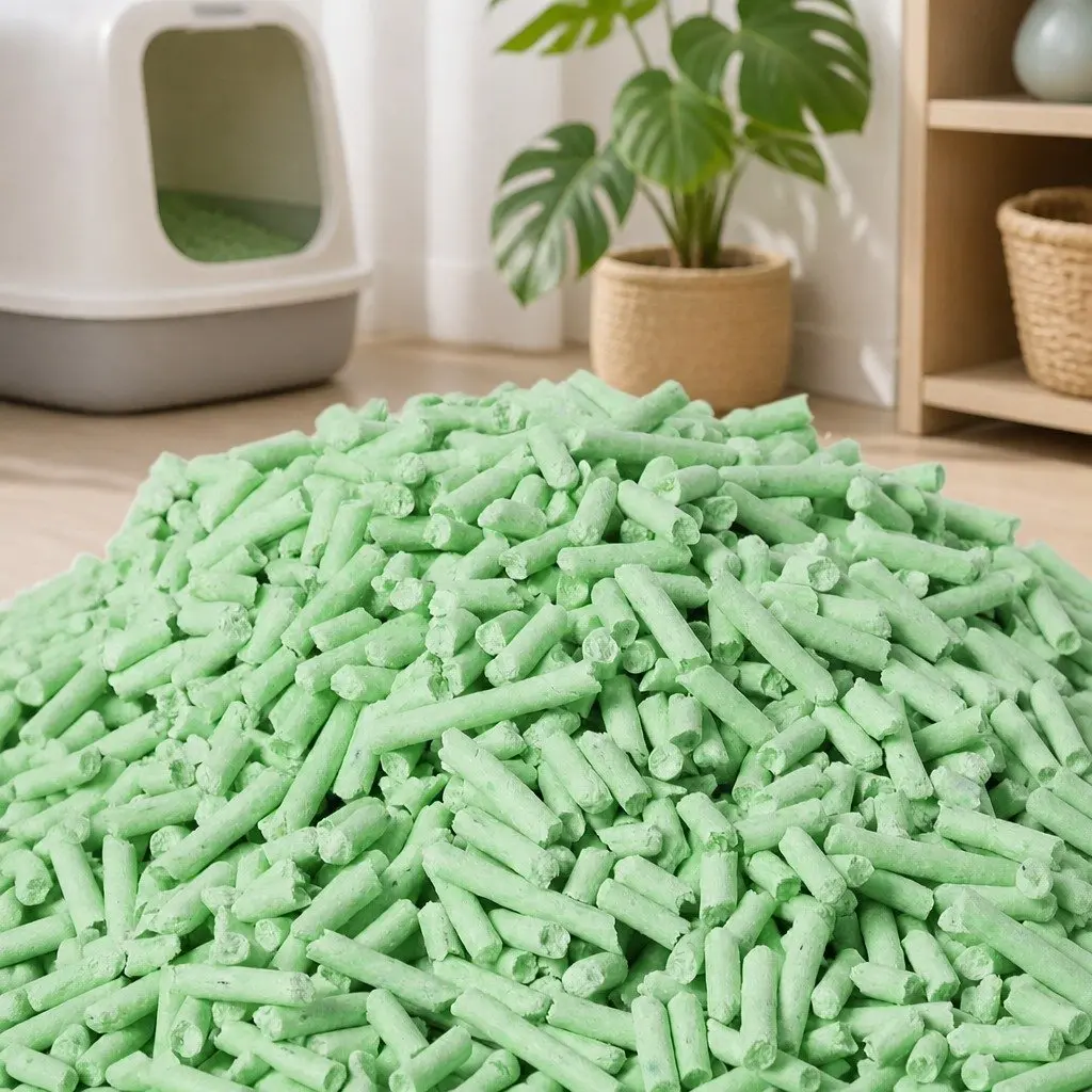 Tofu Cat Litter for Cats 2.5kg Green Tea Scent Biodegradable Flushable 2 Bags