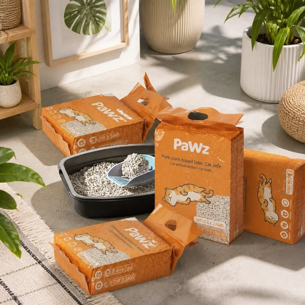Tofu Cat Litter 2.5kg Natural Biodegradable Clumping Odour Control Dust Free Flushable
