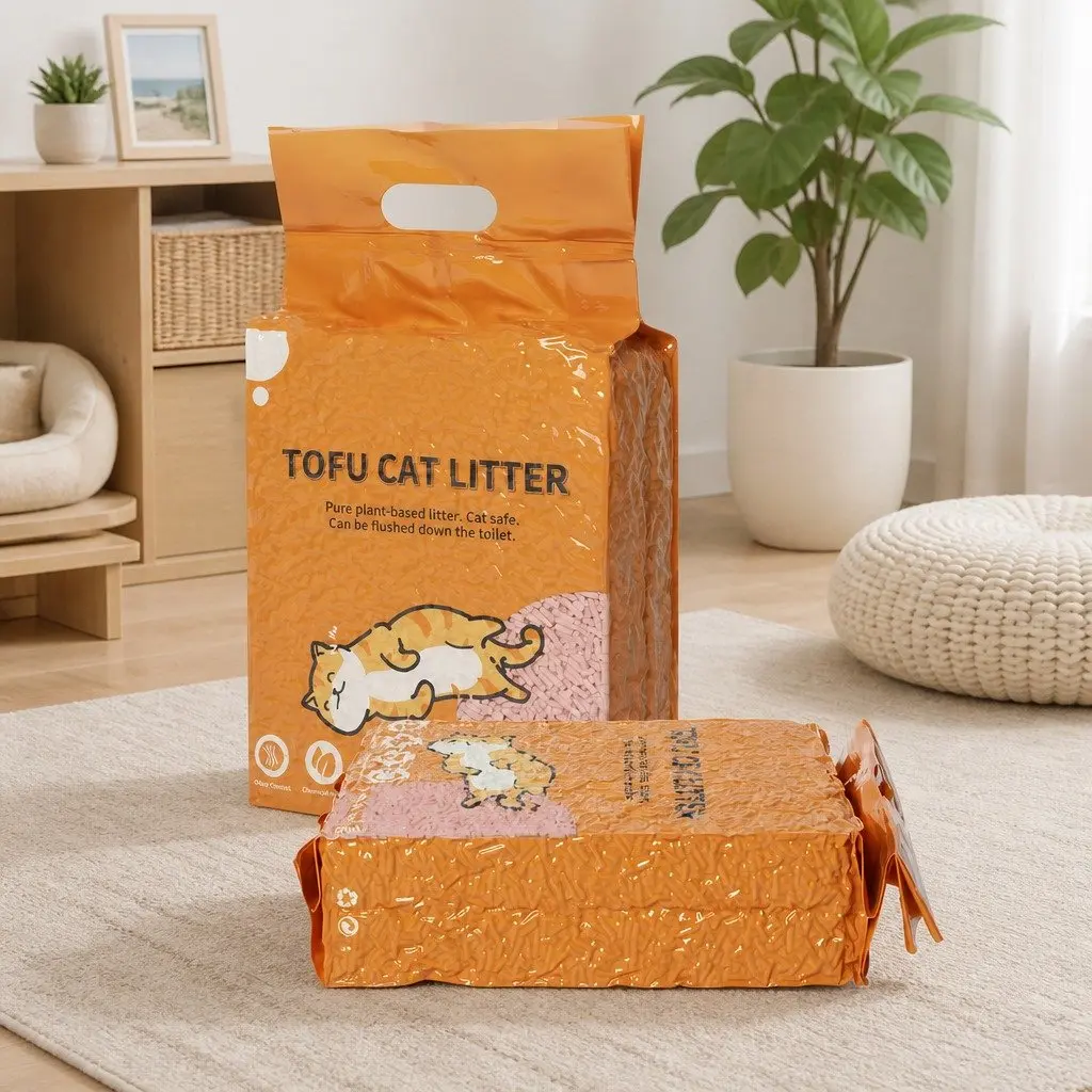 Tofu Cat Litter Clumping for Cats 2.5kg Biodegradable Soybean Fibre Odour Control