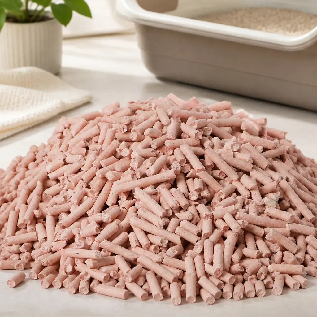 Tofu Cat Litter Clumping Flushable Biodegradable Odour Control 2.5kg Peach Scent