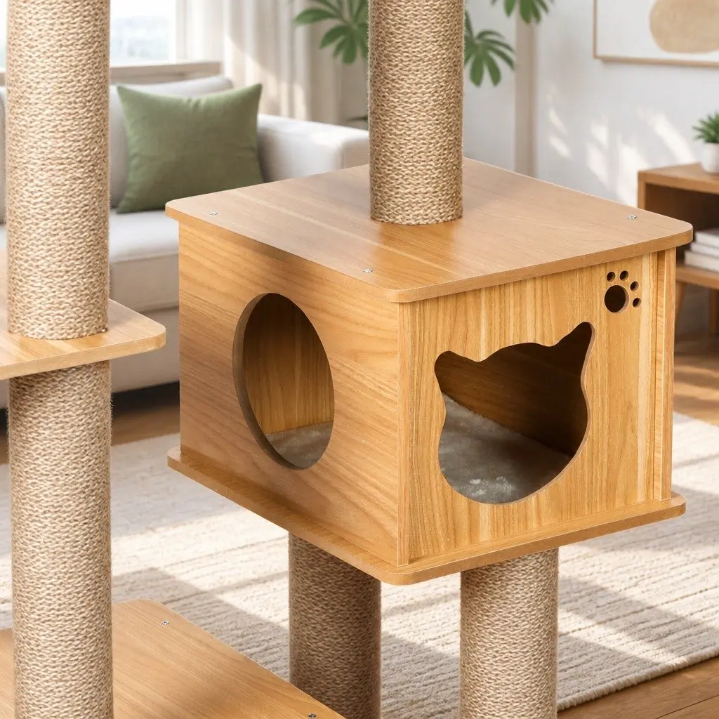 Cat Tree Scratching Post Multi-Level Tower Platform Climbing House Toys