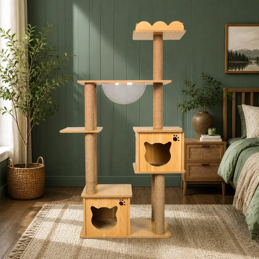 Cat Tree Scratching Post Multi-Level Tower Platform Climbing House Toys