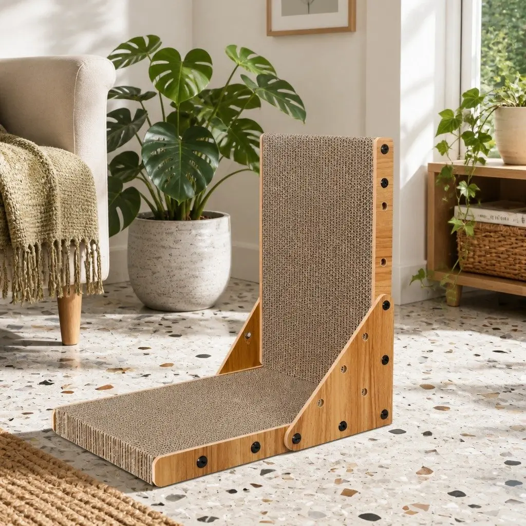 Cat Scratching Board Cardboard Scratcher Post Furniture Protector Claw Exercise