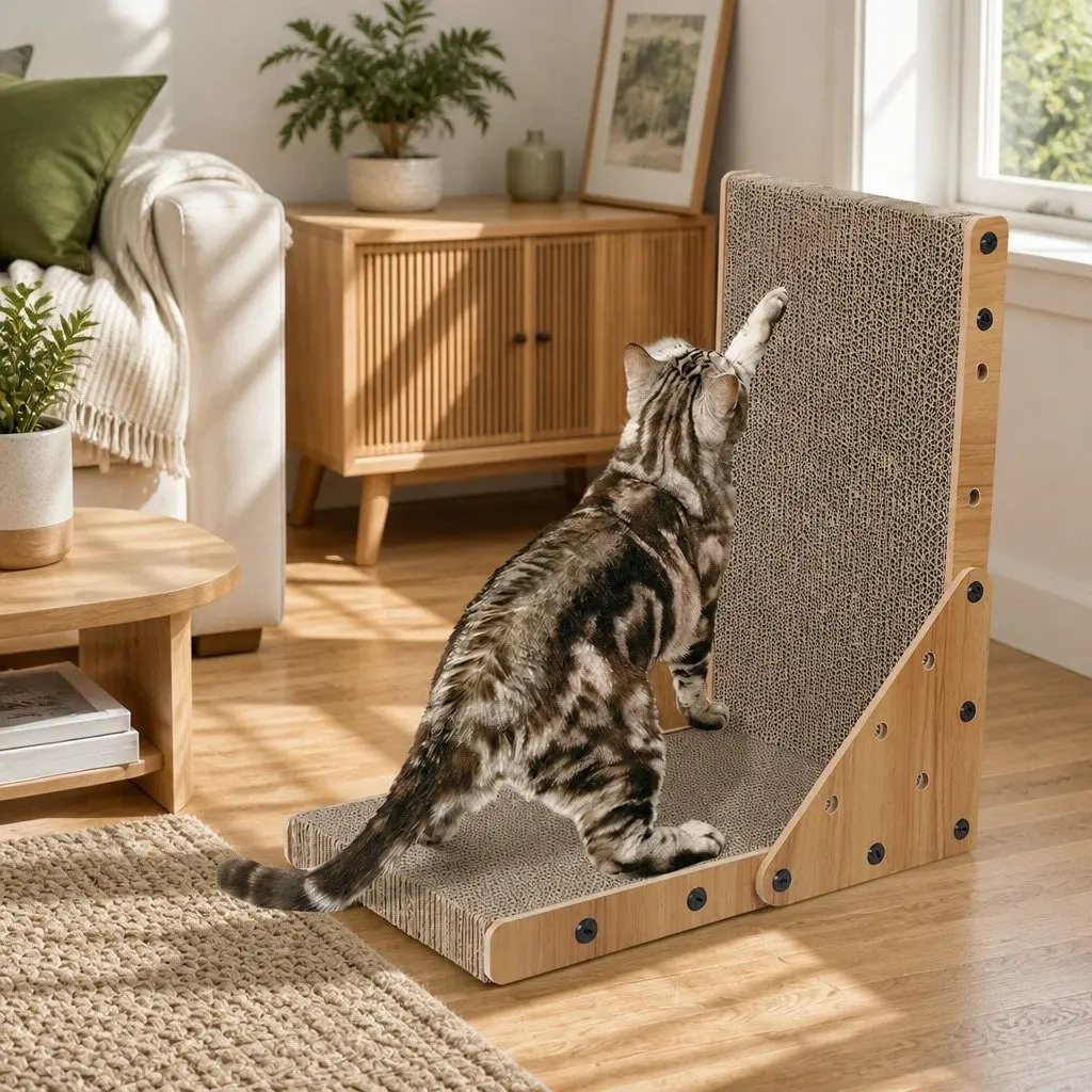 Cat Scratching Board Cardboard Scratcher Post Furniture Protector Claw Exercise