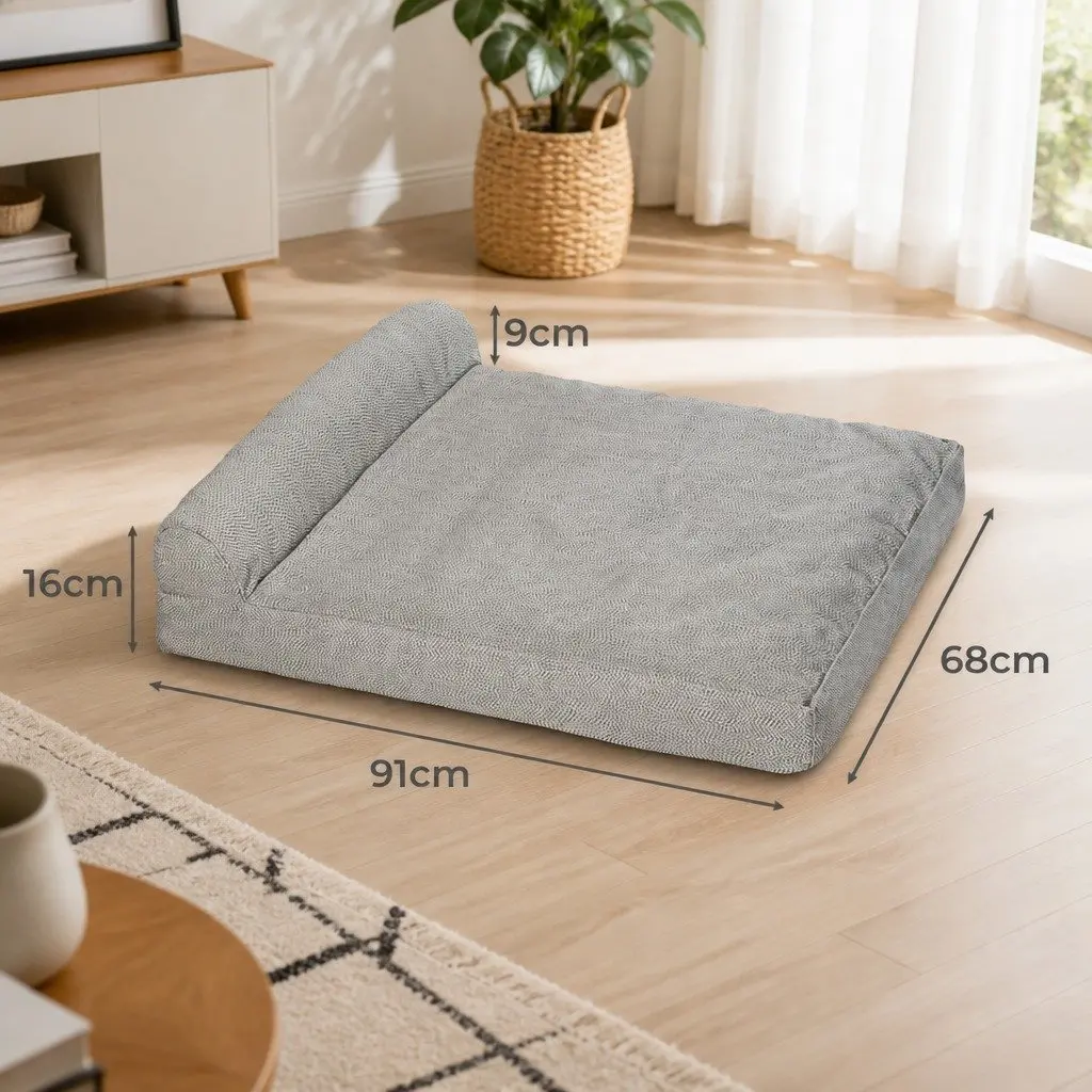 Memory Foam Pet Bed Large Chew Proof Waterproof Dog Cat Cushion Washable