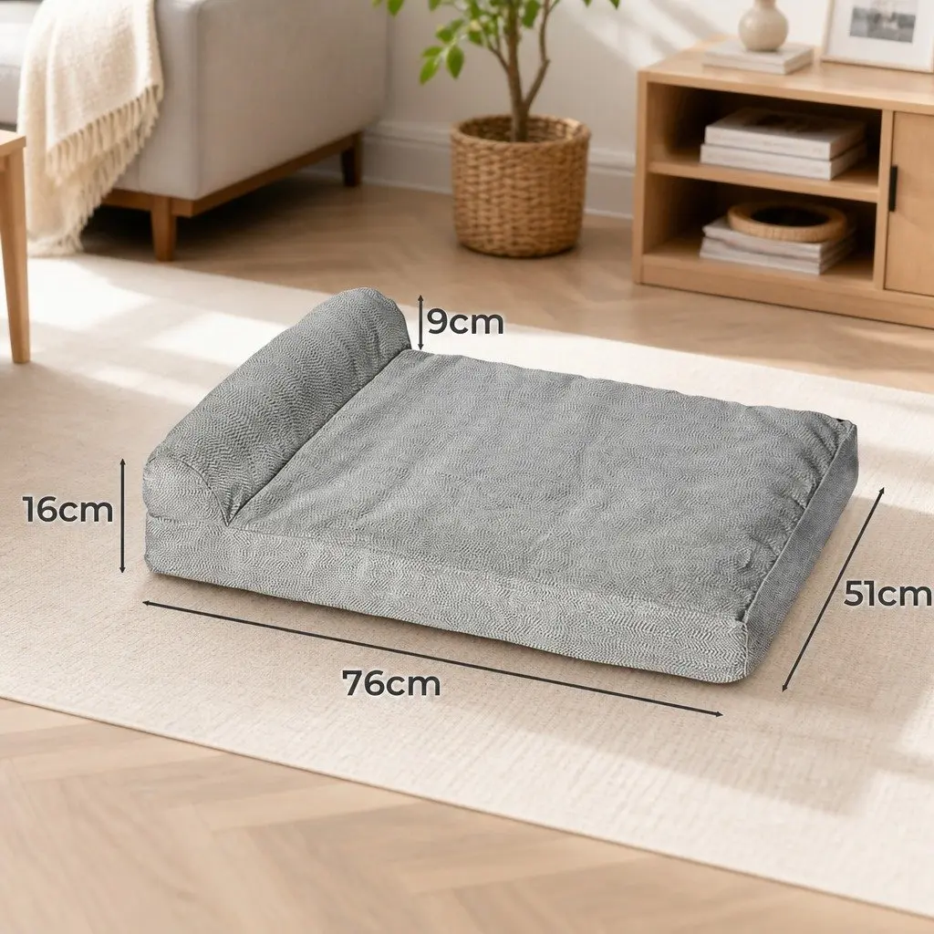 Memory Foam Pet Bed Chew Proof Medium Egg Shape Dog Cat Cushion Machine Washable
