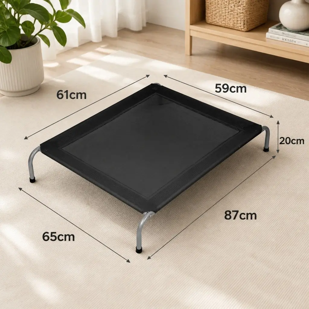 Elevated Pet Trampoline Bed Medium Breathable Mesh Raised Dog Cat Sleeping