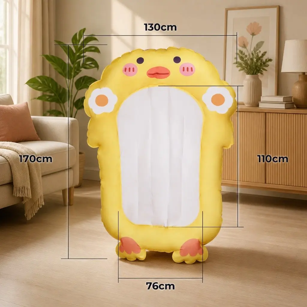 Pet Cooling Mat Ultra-Large Dog Cat Gel Pad Yellow Waterproof Easy Clean Lounge