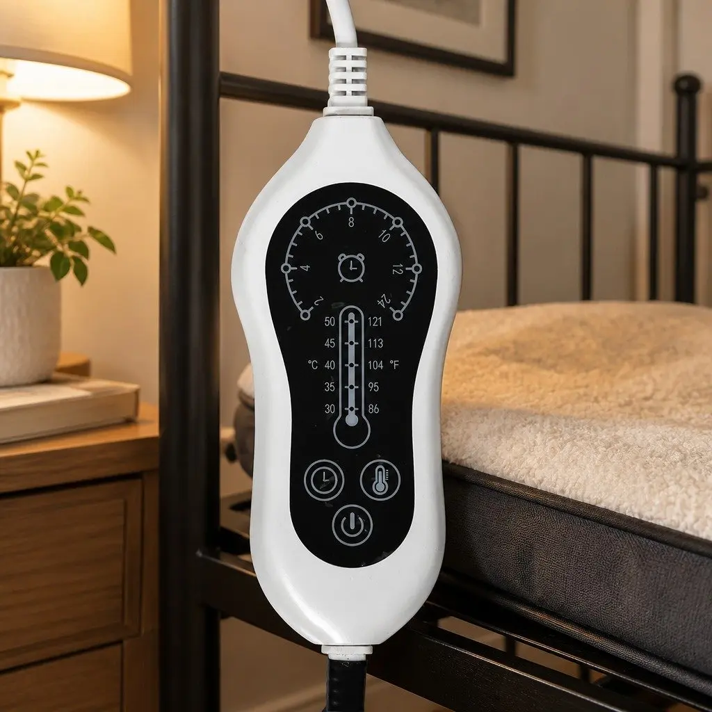 Electric Heated Pet Pad Small Dog Bed Warming Mat Temperature Control Timer
