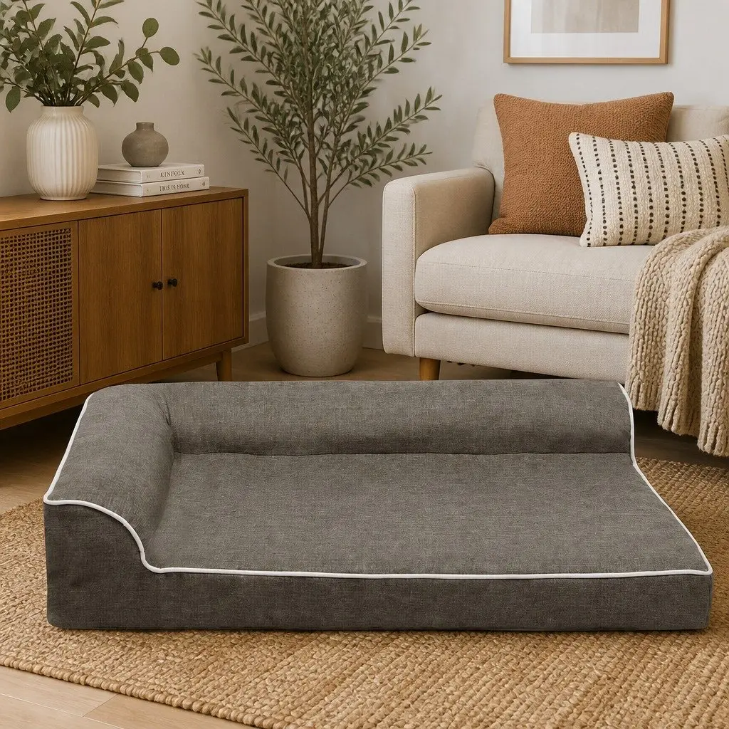 Large L-Shaped Orthopedic Dog Bed