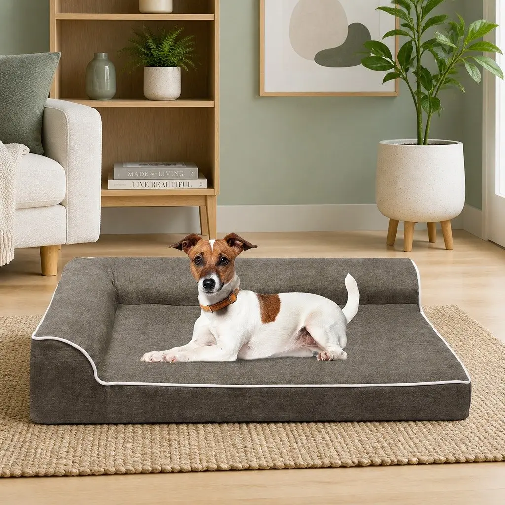 Large L-Shaped Orthopedic Dog Bed