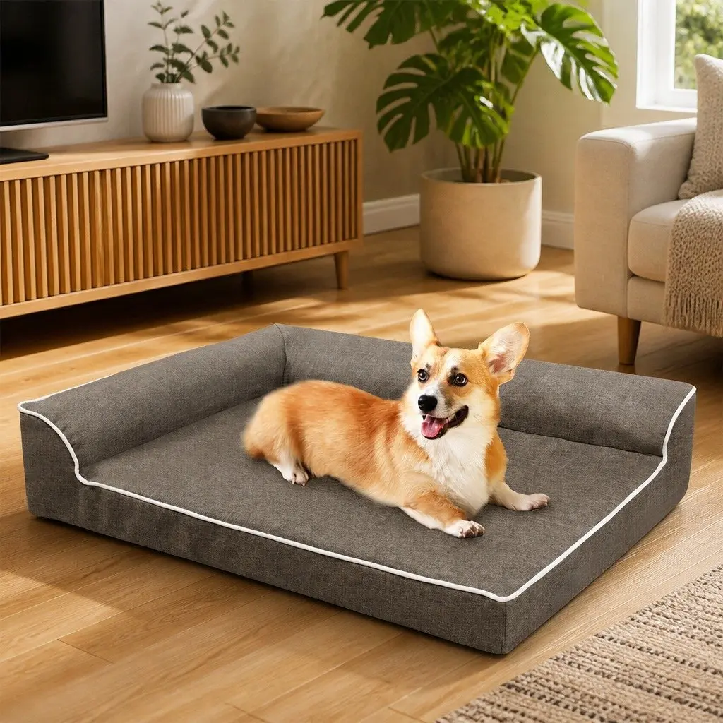 Large L-Shaped Orthopedic Dog Bed