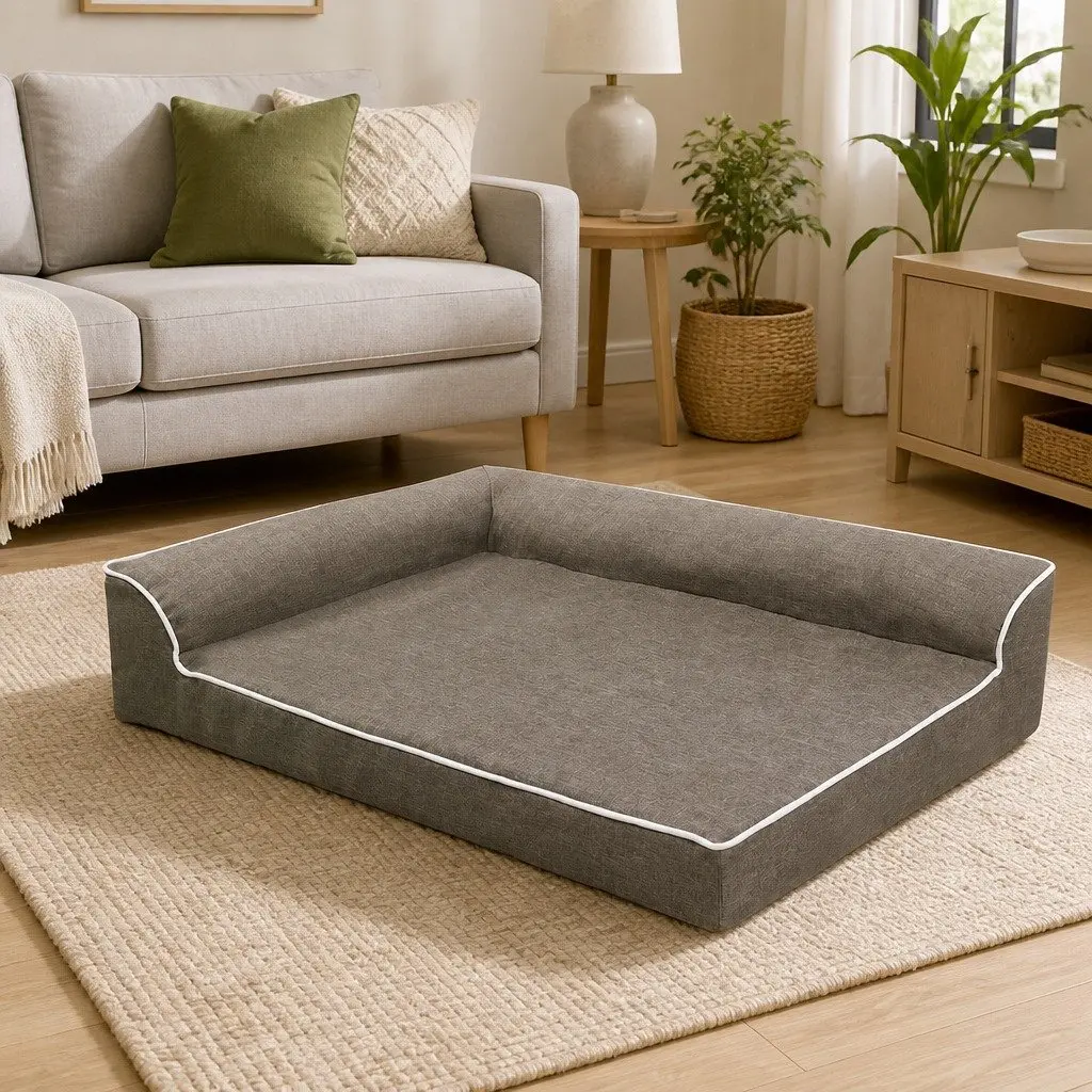 Large L-Shaped Orthopedic Dog Bed