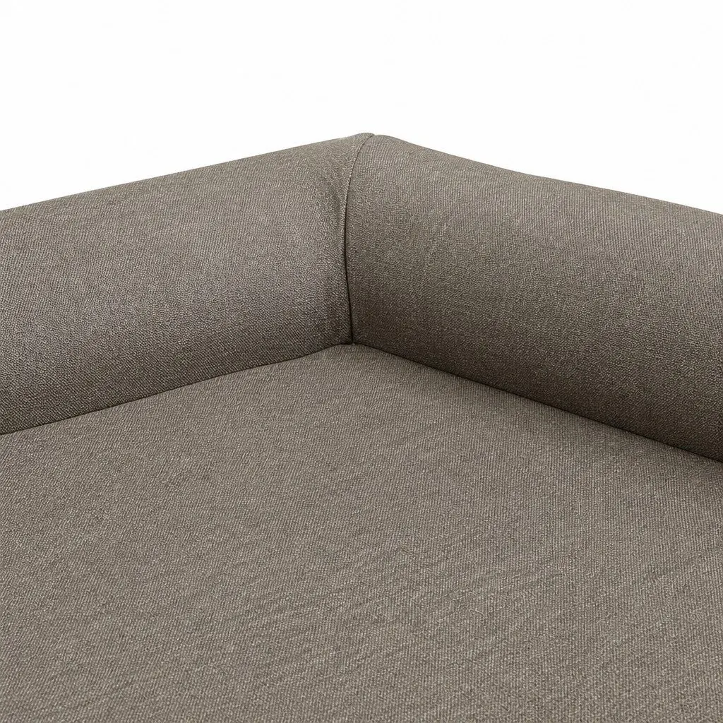 Orthopedic Memory Foam Pet Bed Medium Coffee L-Shaped Bolster Dog Sofa
