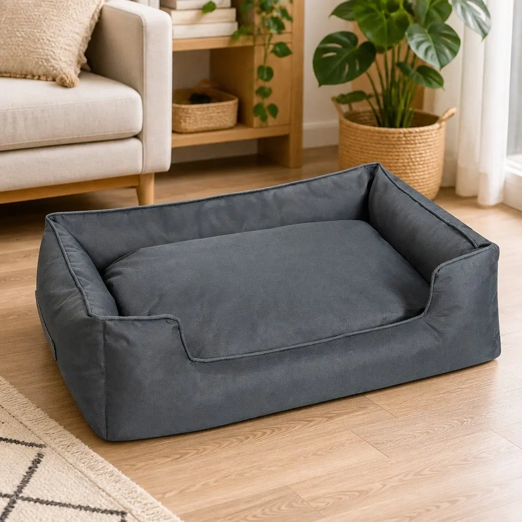 Waterproof Pet Dog Bed Calming Orthopedic Sleeping Mat with Handles Oxford