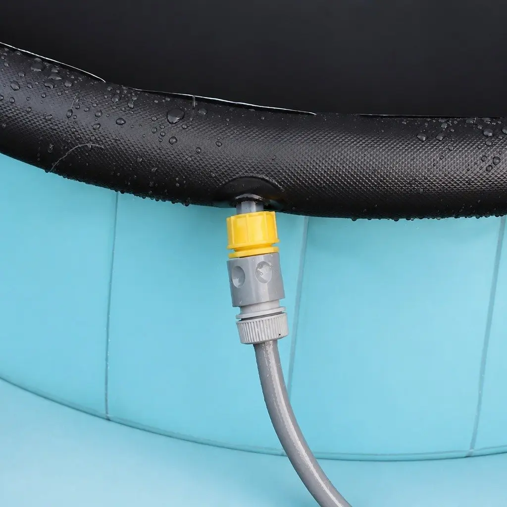 Folding Dog Swimming Pool Portable Pet Bath Fountain Sprinkler Interactive Play