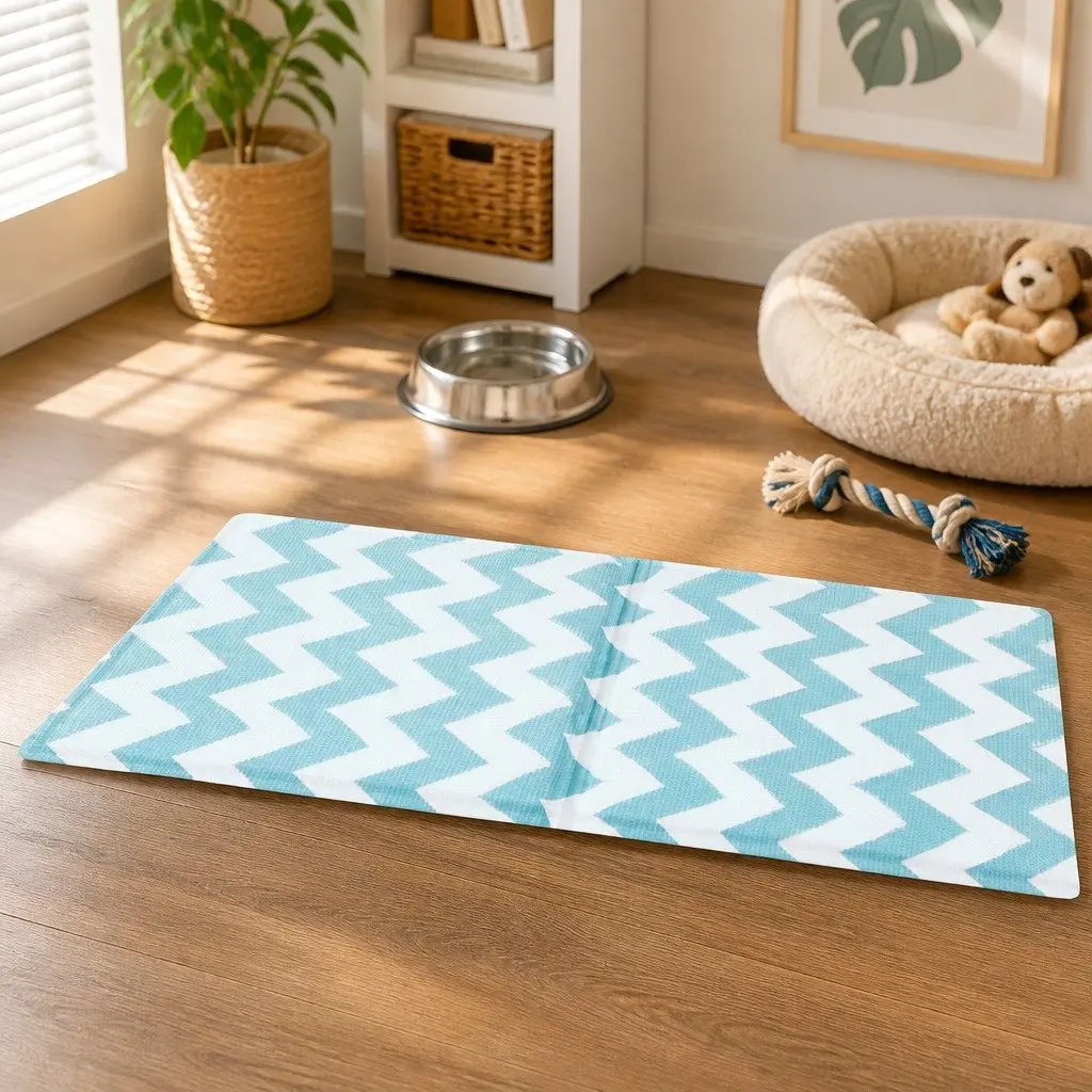 Blue Portable Pet Cooling Mat