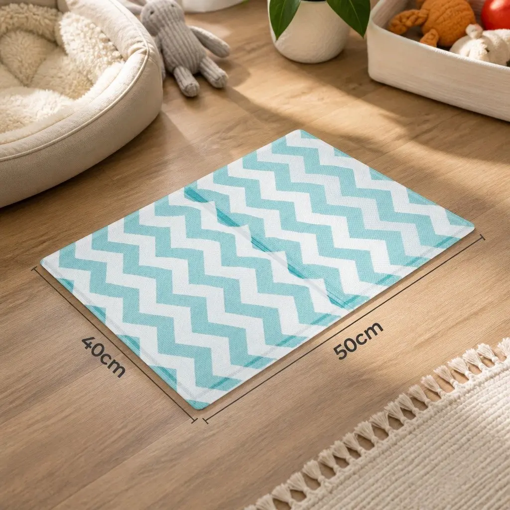 Blue Portable Pet Cooling Mat