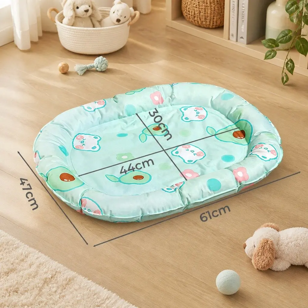 Pet Cooling Mat for Dogs and Cats S Size Green