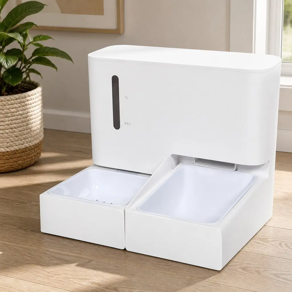 Automatic Pet Feeder and Water Dispenser