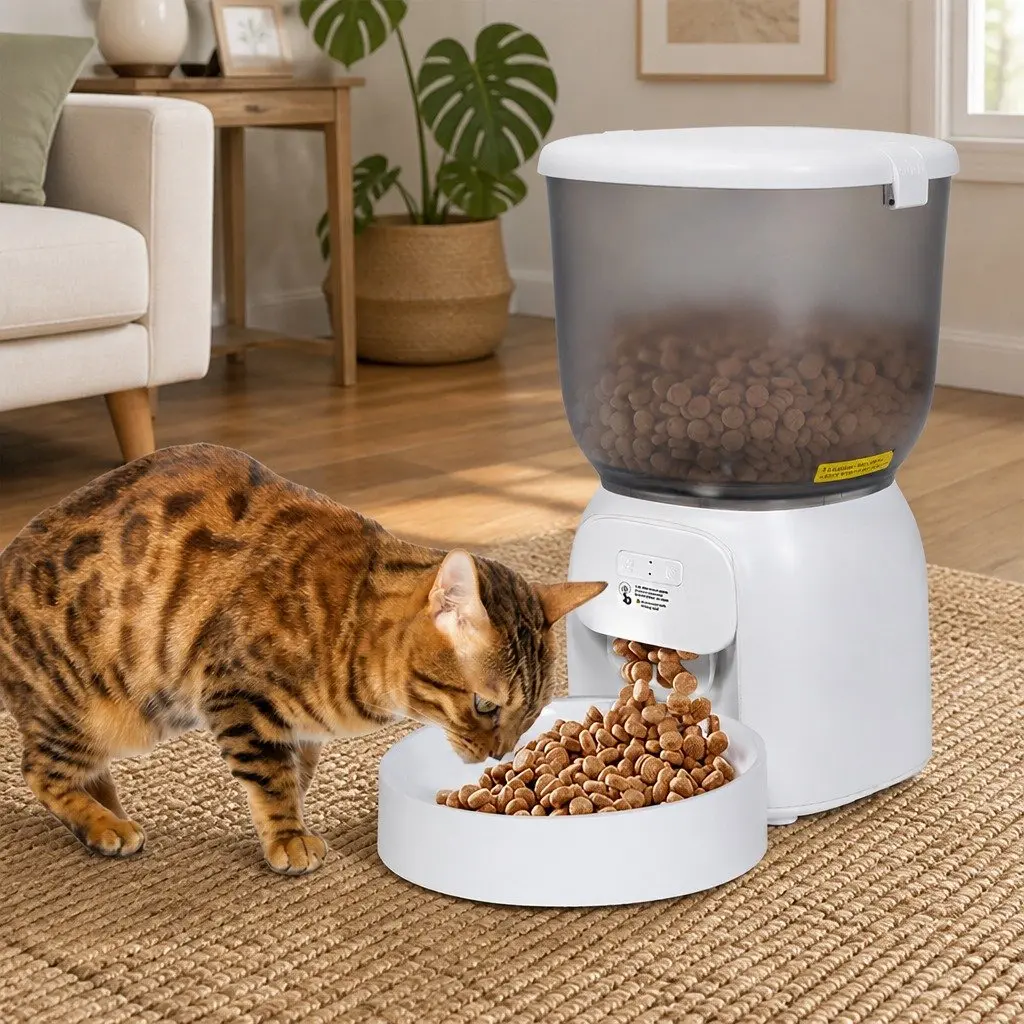 Automatic Pet Feeder 4L WiFi App Control Dog Cat Smart Feeding Station
