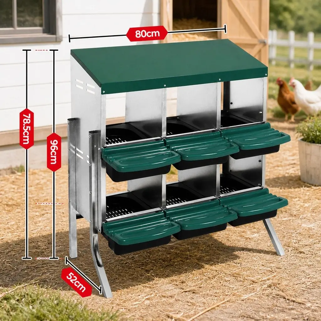 6-Hole Roll Away Chicken Egg Nesting Box