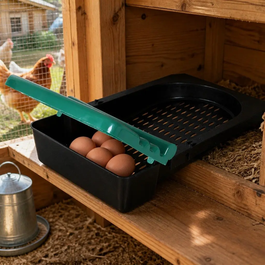 6-Hole Roll Away Chicken Egg Nesting Box