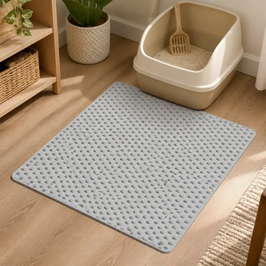 Cat Litter Mat Large Waterproof Honeycomb Double Layer Tray Trapping Non-Slip