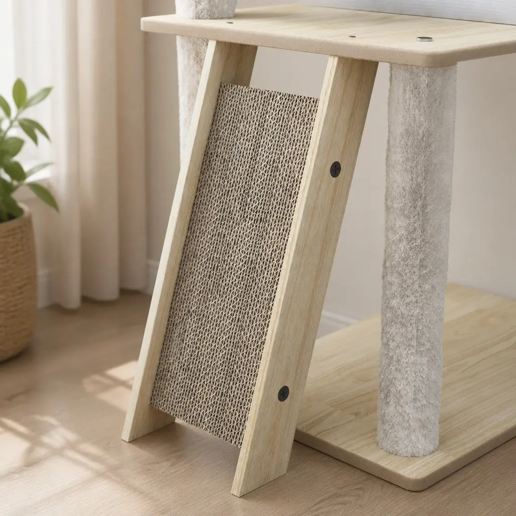 Cat Tree Tower Scratcher Condo House 120cm Climbing Frame Pet Furniture