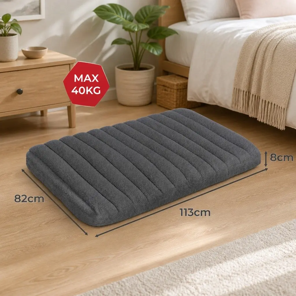 XL Orthopedic Dog Bed for Indoor and Outdoor Use 113cm x 82cm x 8cm Waterproof Non-Slip Base Removable Washable Cover