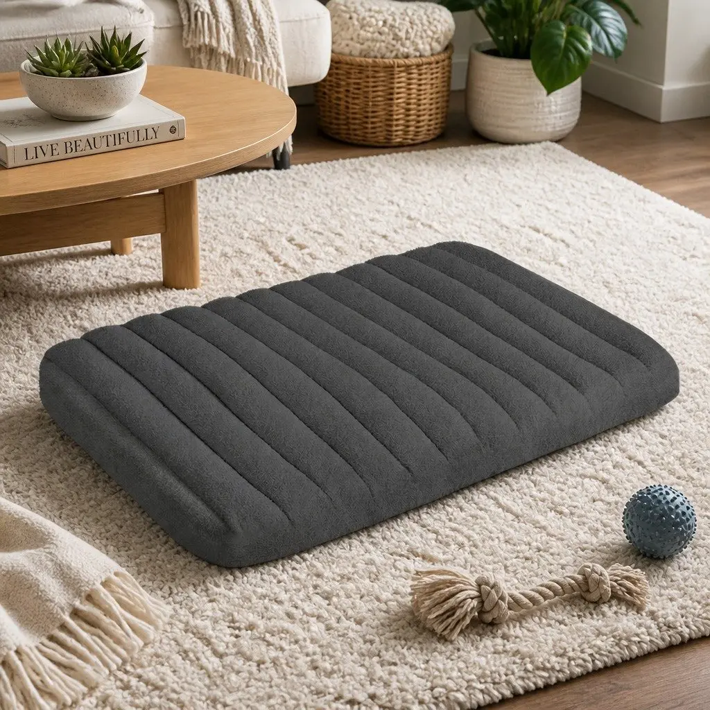 XL Orthopedic Dog Bed for Indoor and Outdoor Use 113cm x 82cm x 8cm Waterproof Non-Slip Base Removable Washable Cover