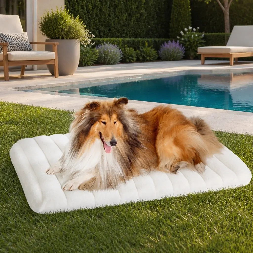 Orthopedic Dog Bed XL Indoor Outdoor Use Egg Crate Foam Removable Washable Cover