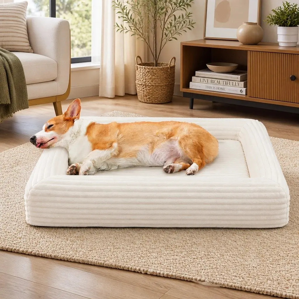 Large Orthopedic Dog Bed with Foam
