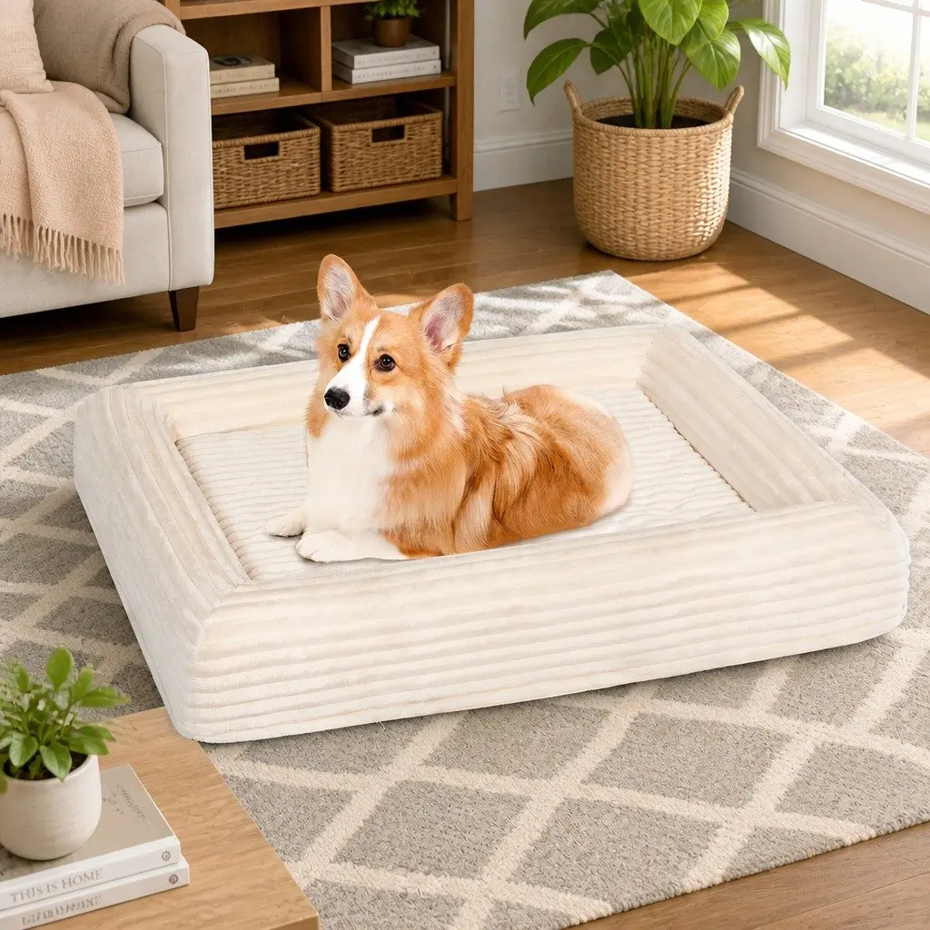 Large Orthopedic Dog Bed with Foam