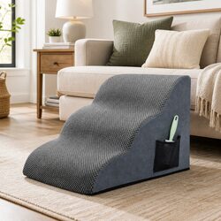 Pet Stairs Specifications: 3 Steps, 28D Foam, Grey