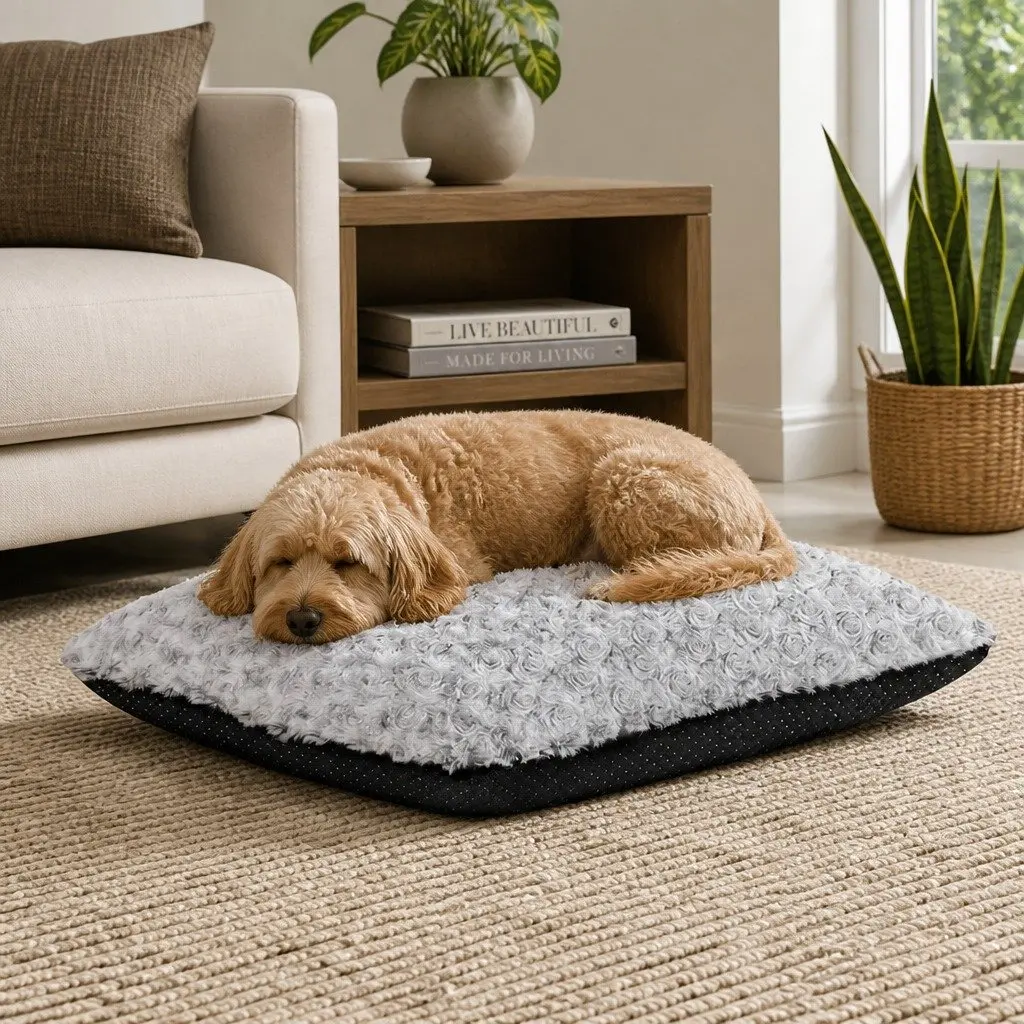 Dog Bed Pet Soft Plush Mattress Joint Support Senior Dogs Washable Comfortable
