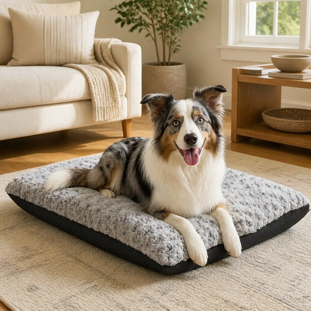 Dog Bed Pet Soft Plush Mattress Joint Support Senior Dogs Washable Comfortable