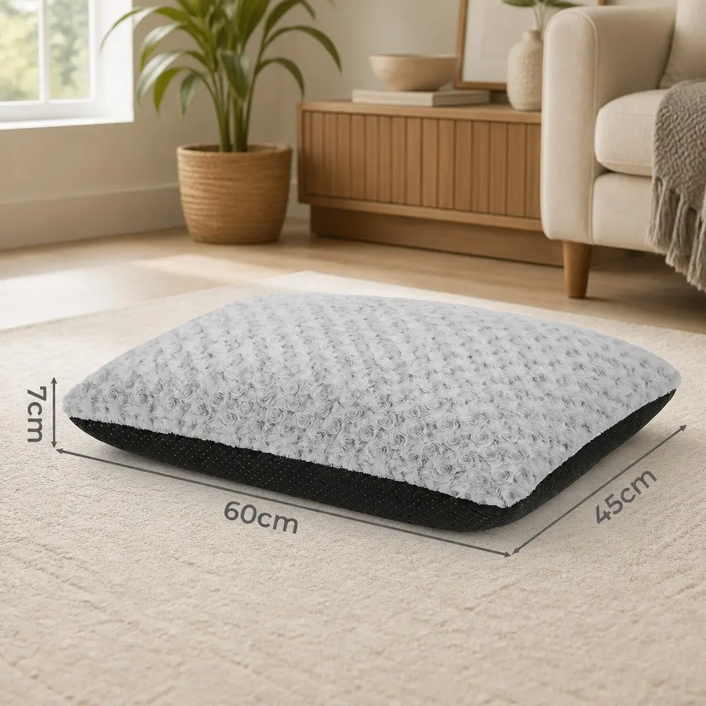 Dog Bed for Pets Soft Plush Mattress Joint Support Machine Washable 60cm x 45cm