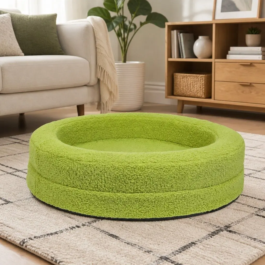 Orthopedic Memory Foam Dog Bed for Calming Use 78cm x 78cm x 20cm