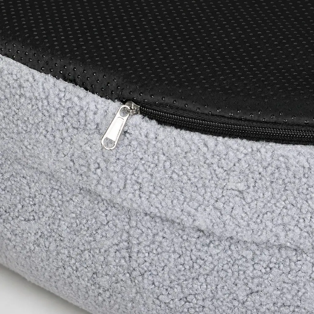 Orthopedic Memory Foam Dog Bed for Medium Dogs 60cm with Sherpa Fleece Cover and Waterproof Inner Lining