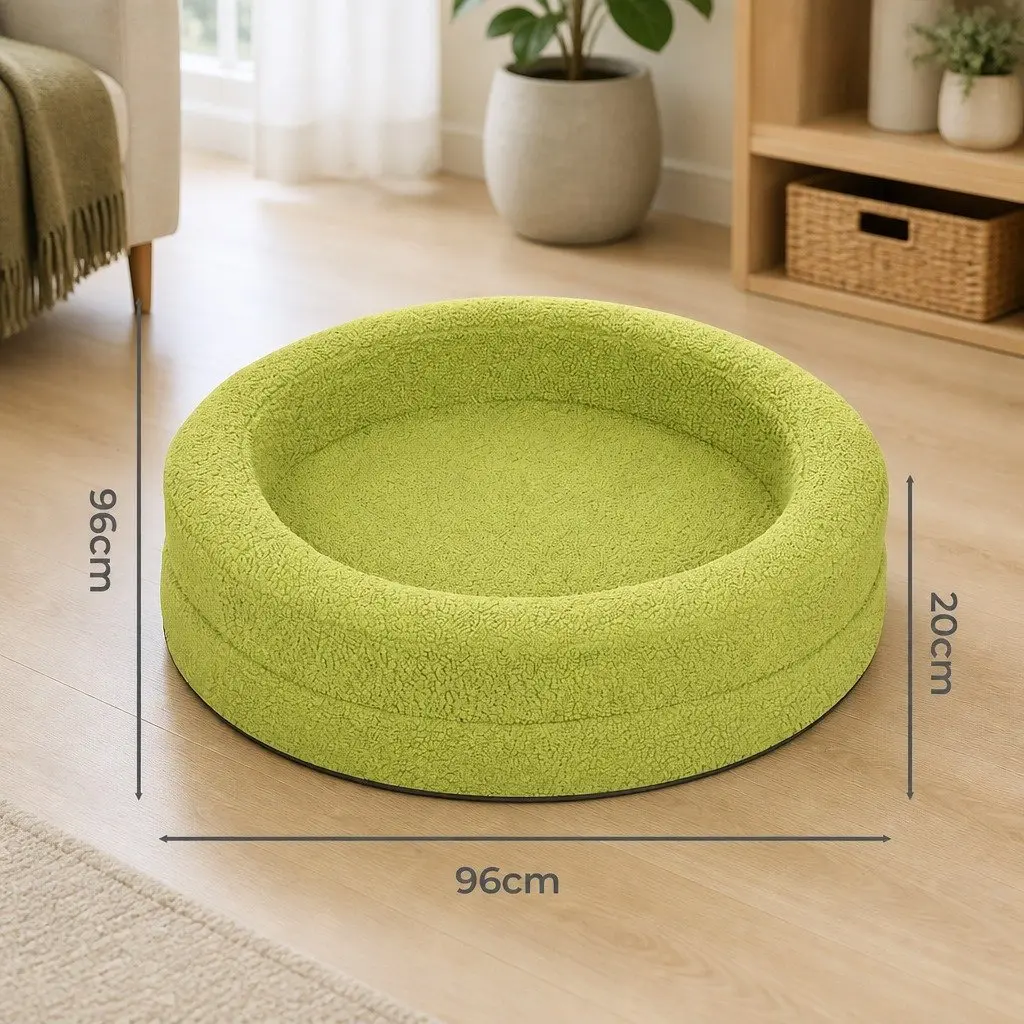Orthopedic Memory Foam Dog Bed Calming Pet Sofa Waterproof Sherpa Cover XL