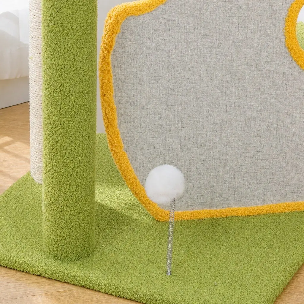 Cat Tree Kitten Furniture Condo Multi-Level Scratching Climbing Tower Playhouse