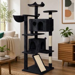 145cm Cat Tree Tower: Dimensions and Features Overview