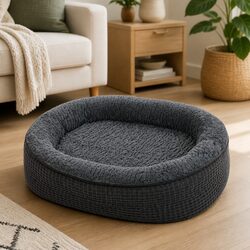 Orthopedic Dog Bed - Dimensions 70cm x 50cm x 15cm - Grey