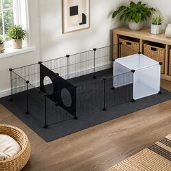Guinea Pig Pet Playpen 16 Panels DIY Modular Enclosure Small Pets Fence Indoor