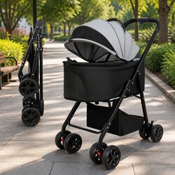 Pet Stroller Specifications: 3-in-1 Carrier, 49cm x 90cm x 97cm
